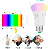 Lohas A60 120V-240V / 9W Wi-Fi Smart Led Multicolored Bulb Works With Amazon Alexa & Google Home -