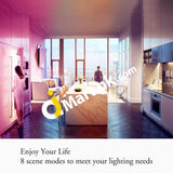 Lohas A60 120V-240V / 9W Wi-Fi Smart Led Multicolored Bulb Works With Amazon Alexa & Google Home -