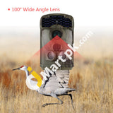 Wildlife Trail Camera 100° Wide Angle 12Mp Hd 1440P 940Nm Ir Led Video Recorder Digital Night Vision