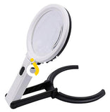 Magnifying Glass 2X 5X 10Led Lamp Table & Desk With Ultra Bright Led Light Hands Free Magnifier For