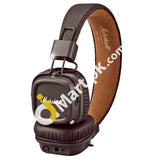 Marshall Major II Wired Headphones, On-Ear Foldable Headphones (Brown) (Non Bluetooth Version) - Imported from UK