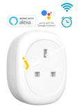 MAXCIO 13A Wi-Fi Smart Socket with Energy Monitoring, app Control and Timer Function, Compatible with Alexa & Google Home, No Hub Required (UK Plug) - Imported from UK