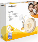 Medela Swing Single Electric Breast Pump + Calma Teat With Free 2X Pads 1X Baby Medicine Cup Tommee