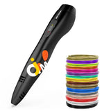 Meterk 3D Printing Pen Intelligent Doodler With Lcd Display & 16 Loops Of Filaments Imported From Uk