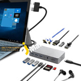 Microsoft® Surface Pro Dock Only For 4 / 5 6 Usb Hub With Gigabit Ethernet Port 4K Hdmi Vga 3Xusb