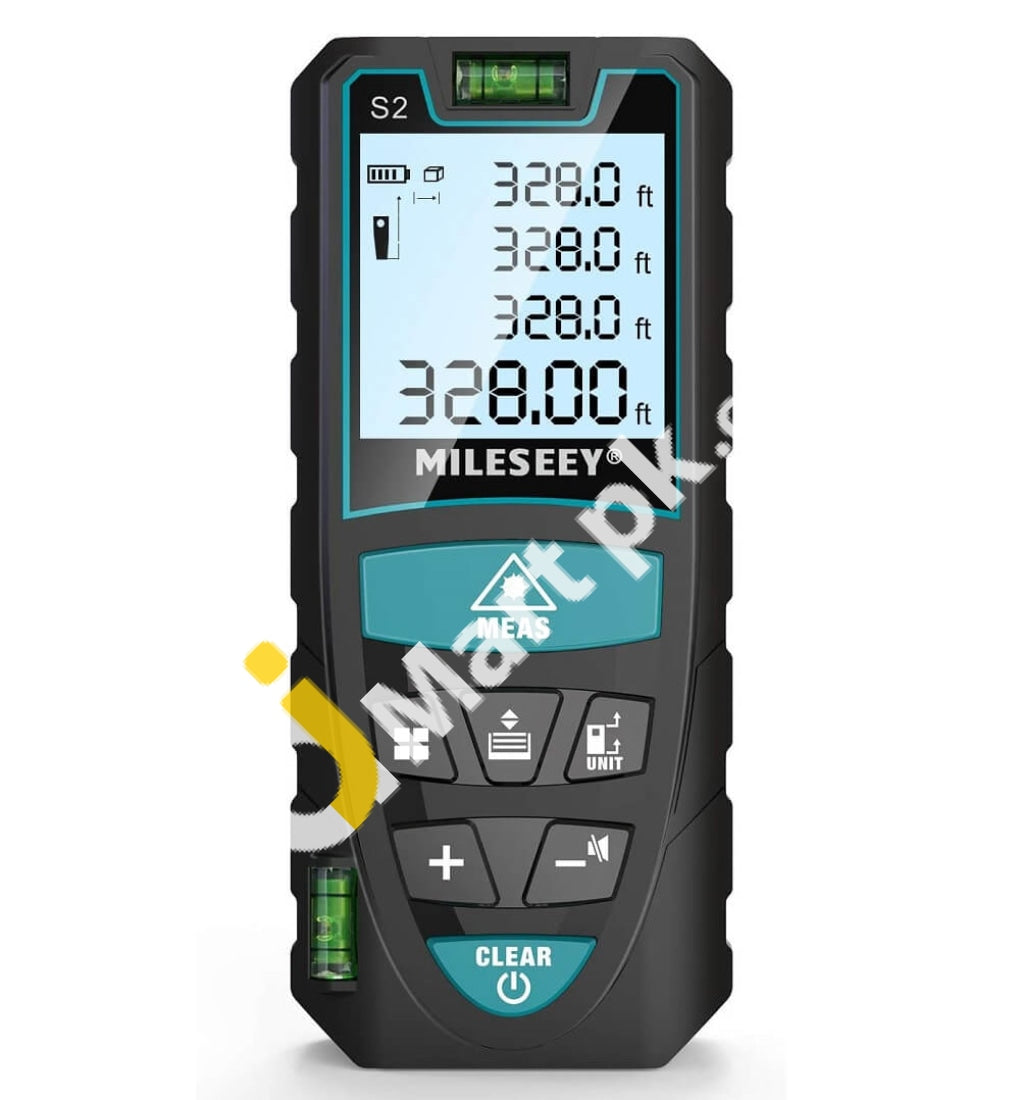 Laser Measure, RockSeed 165 Feet Digital Laser Distance Meter with 2 Bubble  Levels,M/in/Ft Unit Switching Backlit LCD and Pythagorean Mode, Measure
