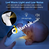 Misiki Nasal Aspirator With 3 Adjustable Suction Levels & 4 Silicone Tips Snot Sucker Warm Light For