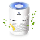 Moosoo Air Purifier With True Hepa Filter 4 Stage Filtration System Smart Monitoring Sensor Cleaner