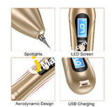 Mole Removal Pen Rechargeable Skin Tags Remover With 9 Strength Levels & Lcd Display - Imported From