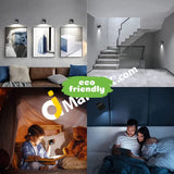 Multifunctional Magnetic Led Lamp 2-In-1 Rechargeable Touch Control Table/Wall Warm/White Color Mode