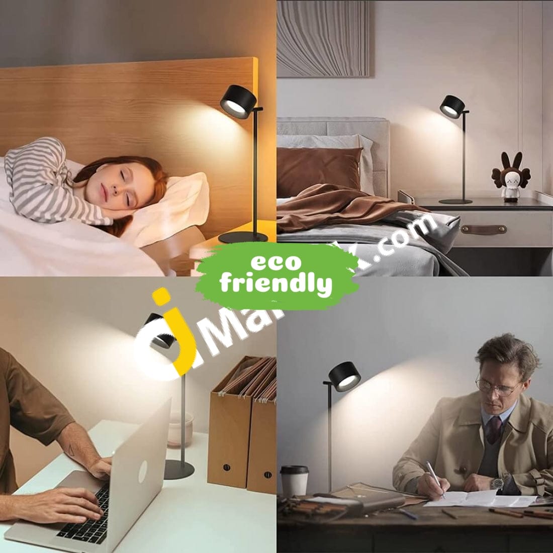 Multifunctional Magnetic Led Lamp 2-In-1 Rechargeable Touch Control Table/Wall Warm/White Color Mode