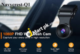 Navycrest Q1 Fhd 1080P & Wifi Dash Cam With Night Vision 170° Wide Angle Wdr Loop Recording G-Sensor