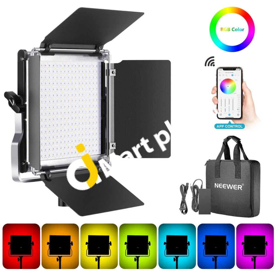 Neewer® 660 RGB Led Video Light with APP Control, 360°Full Color Video –  AJMartPK