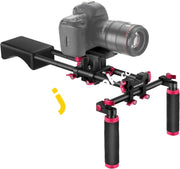 Neewer® SR206 Portable Camera Shoulder Rig Mount Slider with Soft Rubber Shoulder Pad & Dual-hand Handgrip For All DSLR Video Cameras & DV Camcorders, Compatible with Canon, Nikon, Sony, Pentax, Fujifilm, Panasonic - Imported from UK