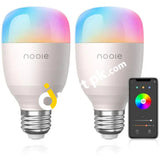 Nooie Lb127 10W Smart Led Bulbs Compatible With Alexa & Google Home ( Pack Of 2 ) - Imported From Uk