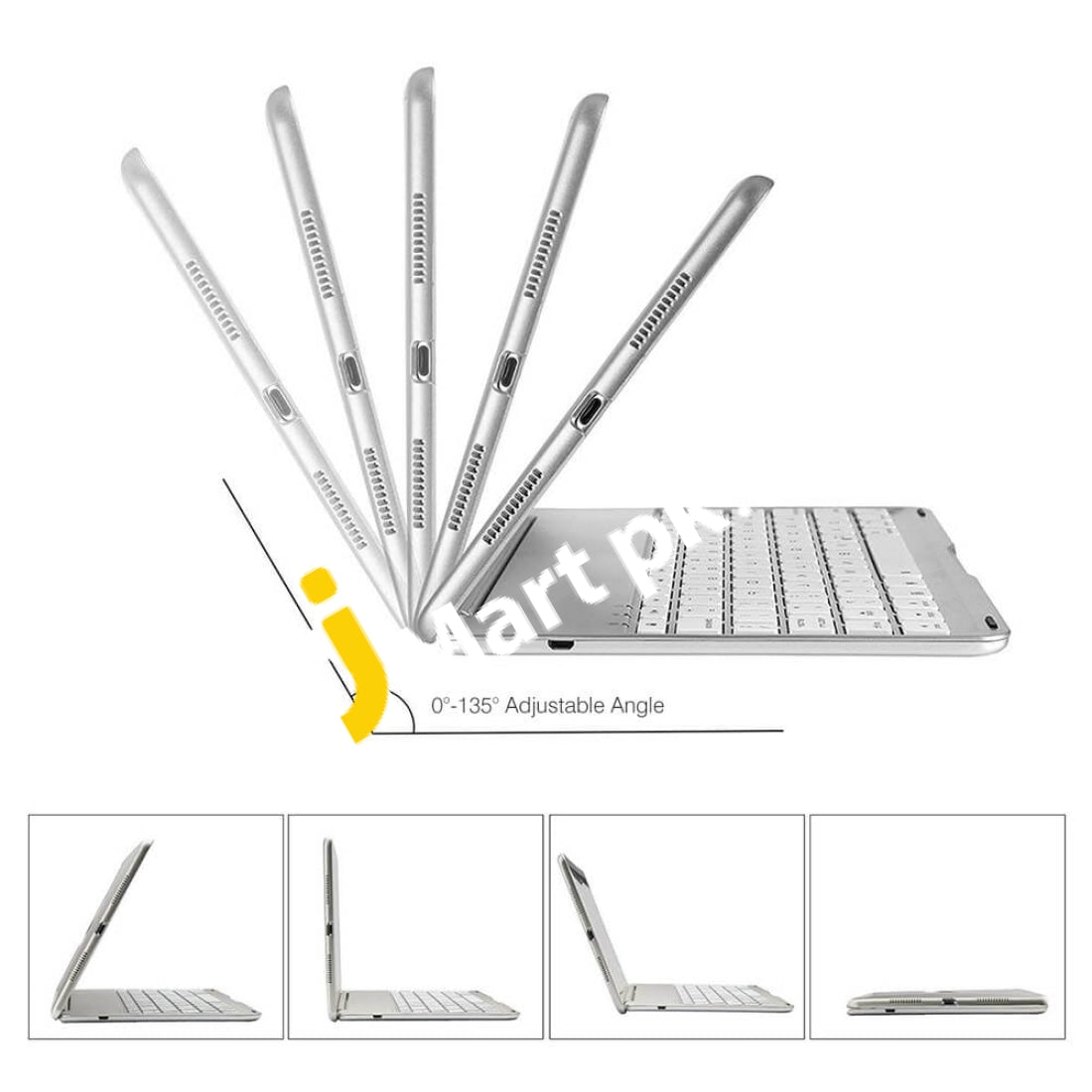 Note Kee Wireless Bluetooth 3.0 Keyboard Case For Ipad Air / 2 Pro 7 Colors Backlit Aluminum Alloy -