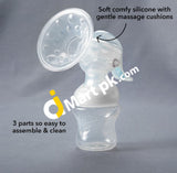 Nuby Natural Touch Comfort Manual Breast Pump With Free Baby Medicine Cup - Imported From Uk