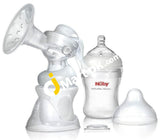 Nuby Natural Touch Comfort Manual Breast Pump with FREE Baby Medicine Cup - Imported from UK