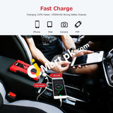 Oasser 15000Mah Car Jump Starter 1000A Peak Battery With Quick Charge 3.0 Dual Usb Led Torch -