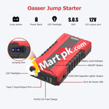 Oasser 15000Mah Car Jump Starter 1000A Peak Battery With Quick Charge 3.0 Dual Usb Led Torch -