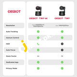 Obsbot Tiny 4K Ai-Powered Ptz Webcam - Imported From Uk