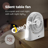 Ocoopa Battery Powered Desk Fan 4000Mah Portable Small With Night Light - Imported From Uk