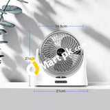 Ocoopa Battery Powered Desk Fan 4000Mah Portable Small With Night Light - Imported From Uk