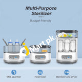 Omorc 600W Baby Bottle Sterilizer & Dryer Digital Lcd Display For Sterilizing Drying Warming Milk