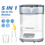 Omorc 600W Baby Bottle Sterilizer & Dryer Digital Lcd Display For Sterilizing Drying Warming Milk