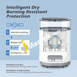 Omorc 600W Baby Bottle Sterilizer & Dryer Digital Lcd Display For Sterilizing Drying Warming Milk