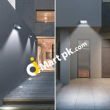 Ousfot Yh0609-Pir Stainless Steel Solar Powered Led Outdoor Wall Light - Imported From Uk