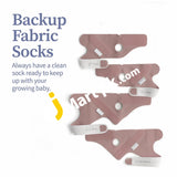Owlet Extra Fabric Sock Fits Babies 0-18 Months Dusty Rose (Sensor And Base Station Not Included)