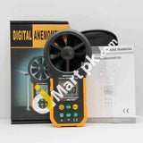 Peakmeter Ms6252A Digital Anemometer Handheld Wind Speed Meter Gauge Air Volume Backlight Velocity