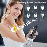 Dental Water Flosser Pecham 300Ml Portable Rechargeable Oral Irrigator 4 Jet Tips 3 Modes Ipx7