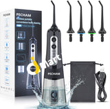 Pecham 300Ml Dental Water Flosser Portable Oral Irrigator With Ipx7 Waterproof 3 Modes 4 Jet Tips &