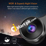 Peztio Dash Cam Wifi Full Hd 1080P Camera Recorder With Night Vision 170° Wide Angle Wdr Loop