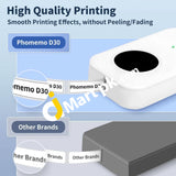 Phomemo D30 Mini Bluetooth Label Printer With 4 Tapes - Imported From Uk