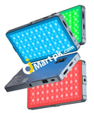 Photoolex Rl135 10W Rgb Video Light 4000Mah Rechargeable Battery With 21 Dynamic Effects For Youtube
