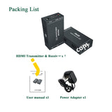 Pway 1080P Hdmi Transmitter And Receiver Transmit Up To 164 Ft (50M) Edid Poc Function Supported -