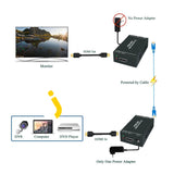 Pway 1080P Hdmi Transmitter And Receiver Transmit Up To 164 Ft (50M) Edid Poc Function Supported -