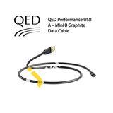 QED Performance USB Graphite Data Cable (A-Mini B) 2m - Imported From UK