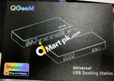 Qgeem 15 In 1 Quadruple Display Usb-C Hub Docking Station With Dual 4K @60Hz Hdmi 5K Single Dispaly