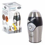 Quest Compact Electric Multi Grinder Coffee Beans Nuts Mill Stainless Steel 150W - Imported From Uk