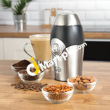 Quest Compact Electric Multi Grinder Coffee Beans Nuts Mill Stainless Steel 150W - Imported From Uk