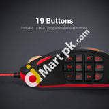 Redragon Perdition Laser Gaming Mouse 16400 Dpi High-Precision Programmable Usb - Imported From Uk