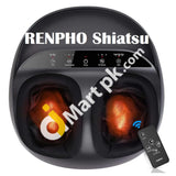 Renpho Foot Massager with Remote Control, Heat Function, Shiatsu Deep Kneading, Air Compression Circulation Delivers Relief for Tired Muscles and Plantar Fasciitis, Fits Feet Up to Men Size 12