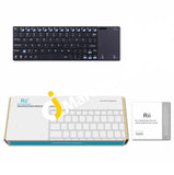 Rii K12 Mini 2.4Ghz Wireless Keyboard With Large Touchpad Stainless Steel Qwerty Usb Receiver -