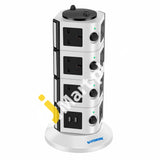 Safemore Vertical Tower Extension Lead With 14Way Outlet & 4 Usb Ports Individually Switched Plug