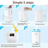Satu Brown Ultrasonic Cool Mist Aroma Humidifier 3.5L Whisper-Quiet Aromatherapy Essential Oil