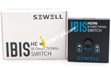 Sewell Ibis 2X1 Or 1X2 Hdmi Bi-Directional Switch With Hdcp Passthrough - Imported From Uk